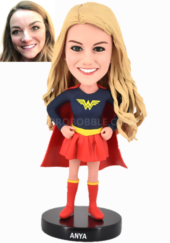 Custom Bobblehead Superwoman office superlady - Click Image to Close